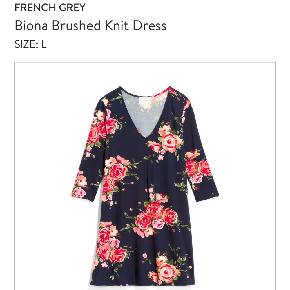 Navy floral stitch fix dress